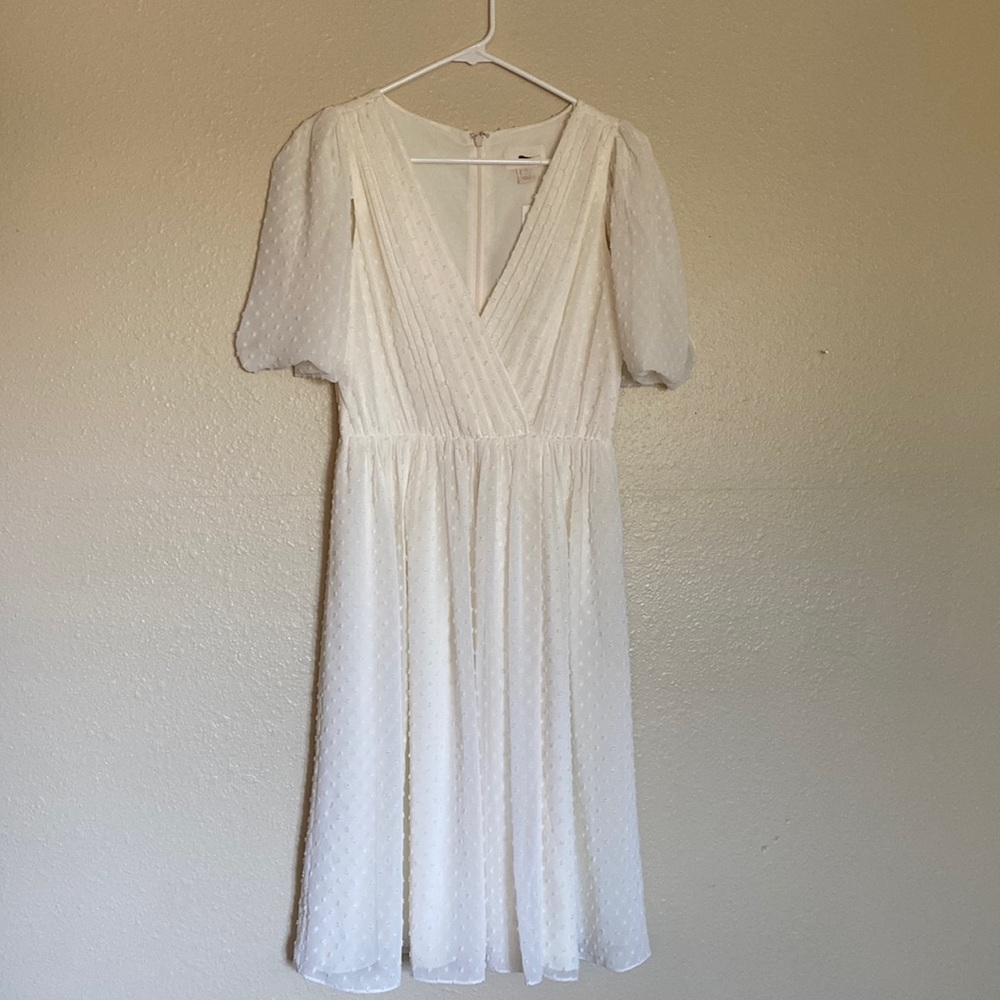 NWT JCREW ivory french dot sundress SZ 2